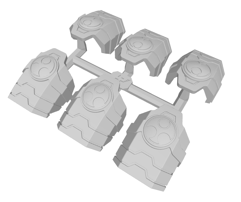 6x Sept'Dyan - Specter Mech Pauldrons