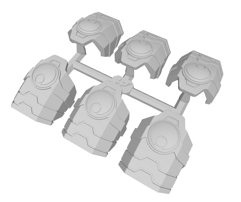 6x Sept'Ndra - Specter Mech Pauldrons