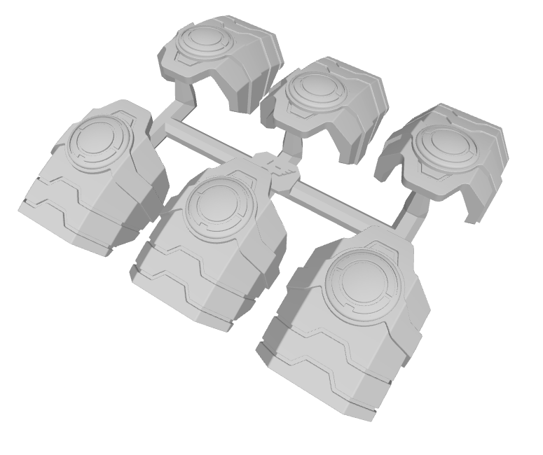6x Sept'Roma - Specter Mech Pauldrons