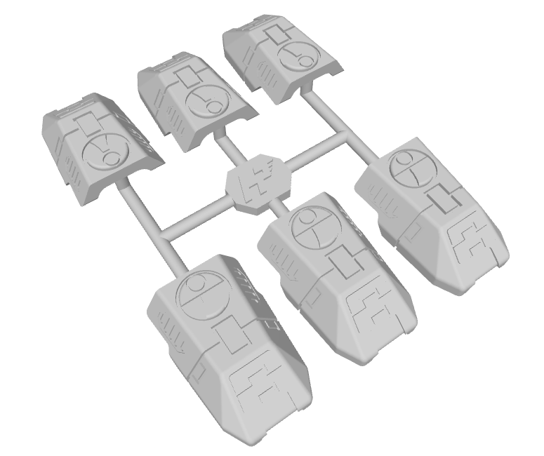 6x Tau Traitor : Special Ops Mechsuit Shoulder