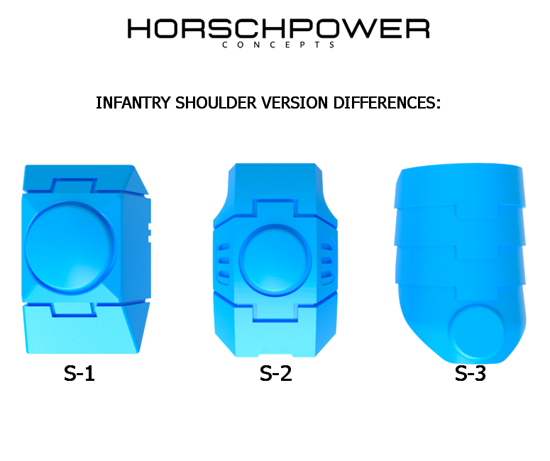 12x Blank : S-2 Tau Infantry Shoulder