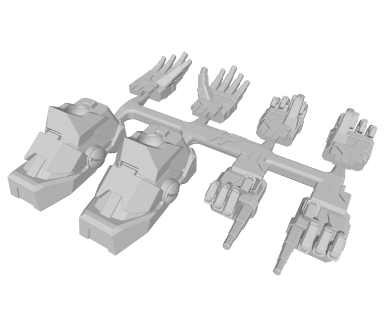 1x Standard Mech : Human Hands & Feet Set 1