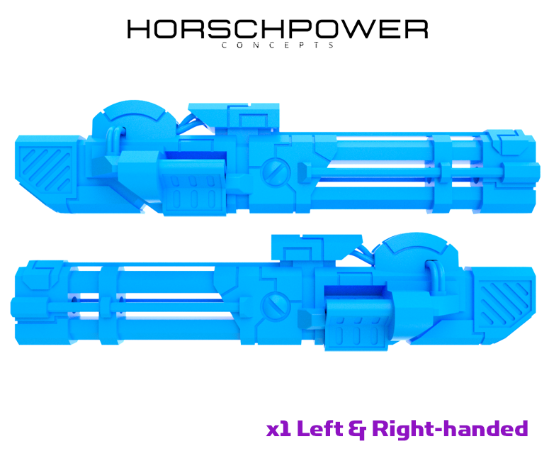 2x Command Mech : Arm-Mounted Energy Revolver (L&R)