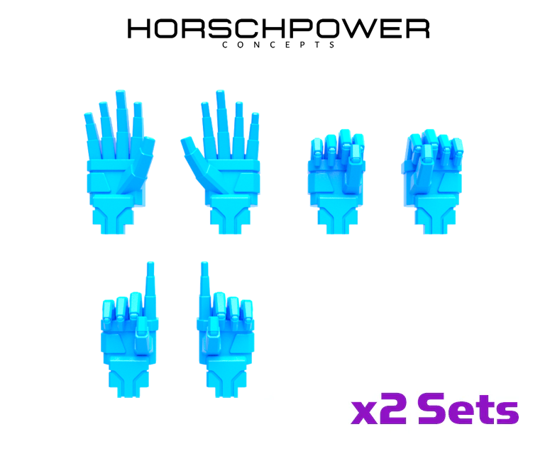 3x Standard Mech : Human Hands Set 1
