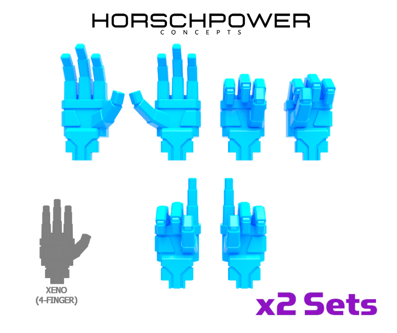 3x Standard Mech : Xeno Hands Set 1