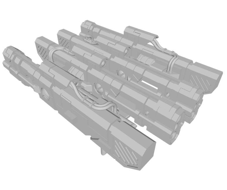 4x Standard Mech : Arm-Mount Energy Revolvers - Long Barrel (L&R)