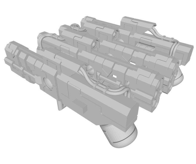 4x Standard Mech : Arm-Mount Energy Revolvers - Short Barrel (L&R)