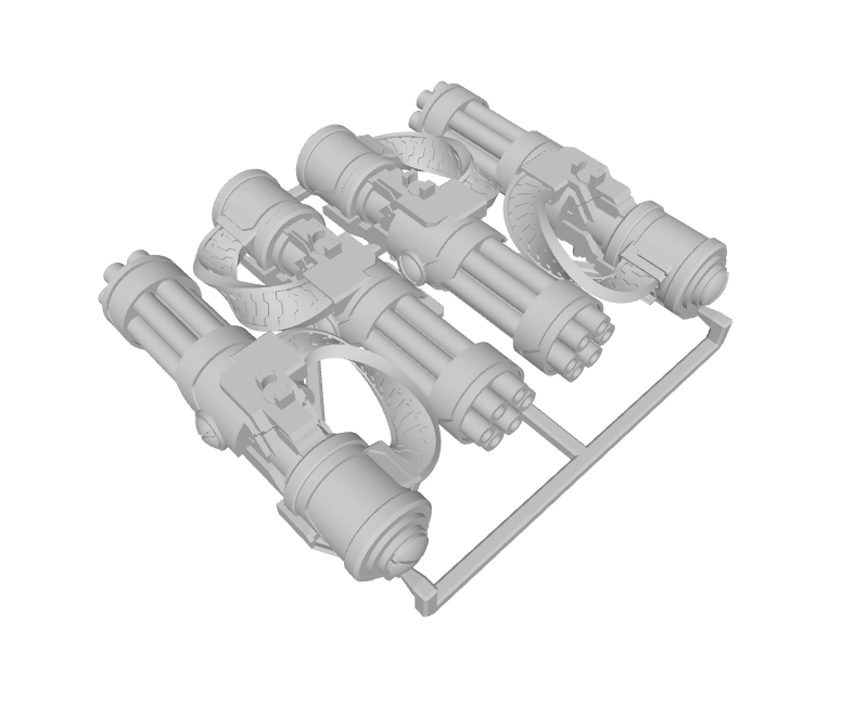 4x Standard Mech : Roto-Blasters (Magnet-Ready)