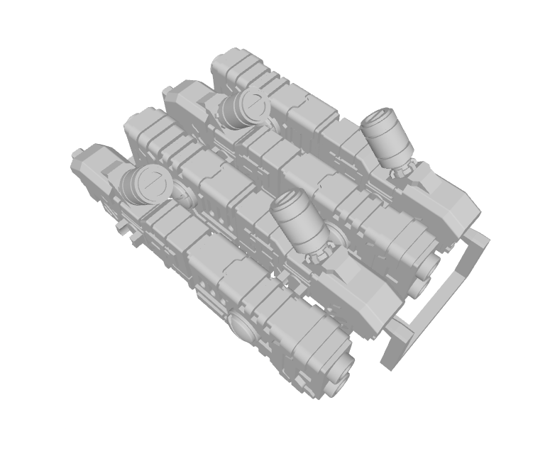4x Standard Mech : Fusion Guns (Magnet-Ready)