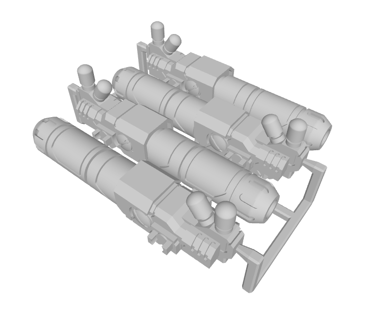 4x Standard Mech : Plasma Blaster (Magnet-Ready)