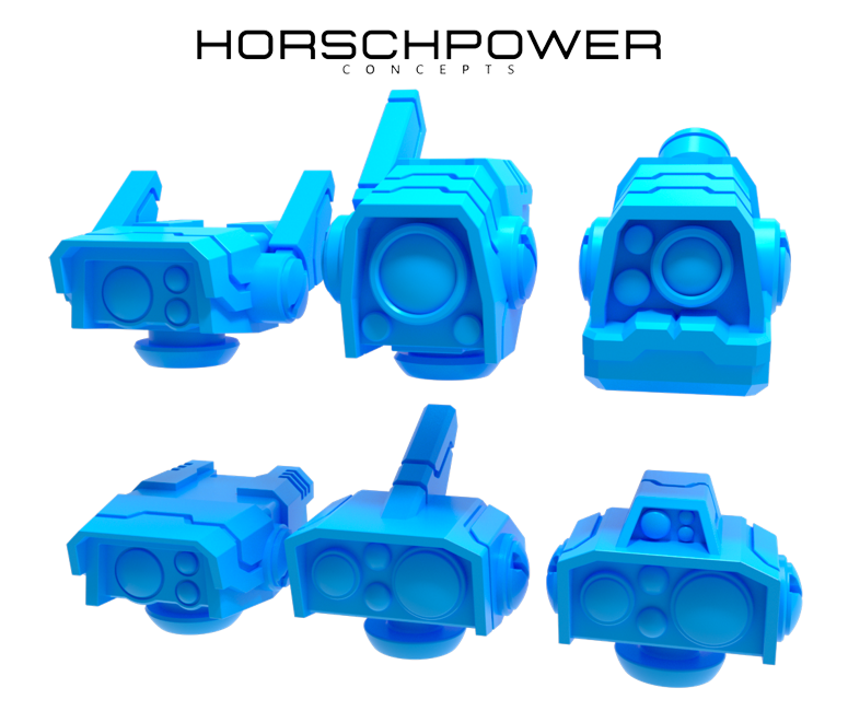 1st Collection - 6x Standard Mech Heads