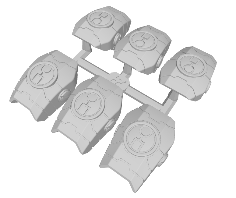 6x Sept'Mugu - Command Mech Pauldrons