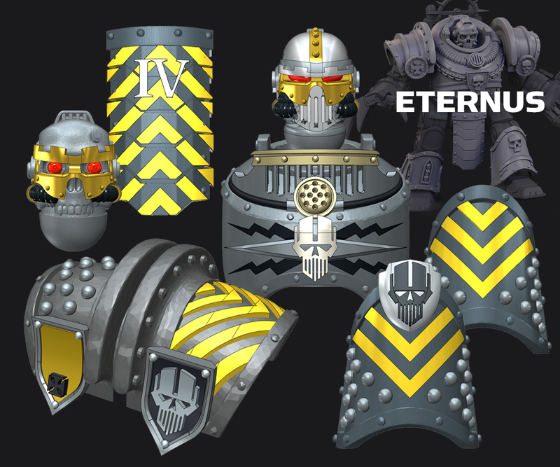 Iron heads - Eternus Armor Conv. Kit: 1