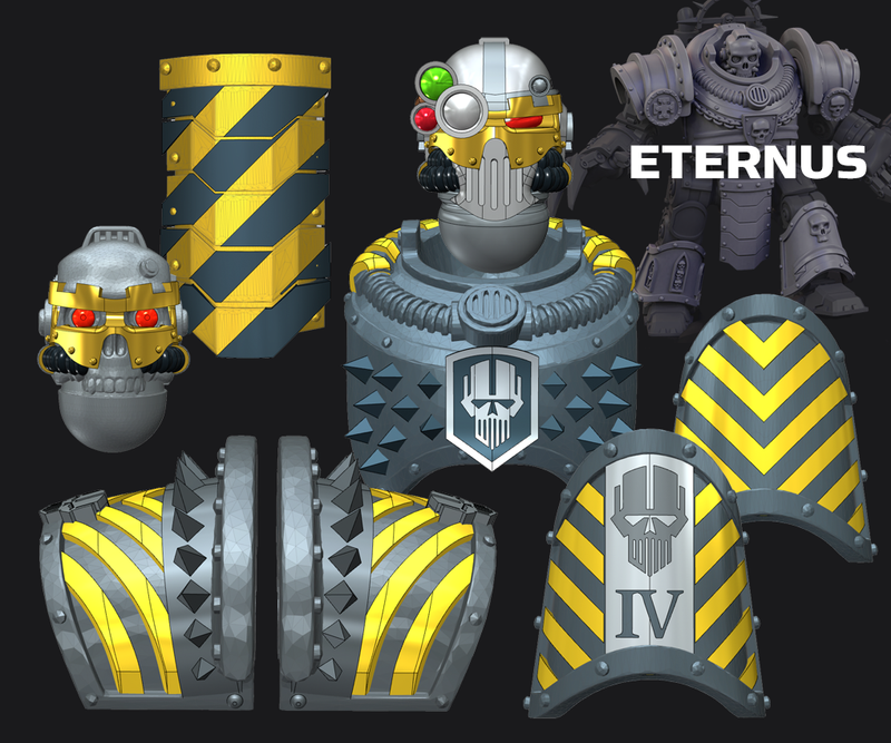 Iron heads - Eternus Armor Conv. Kit: 2