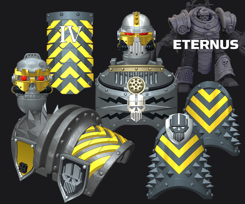 Iron heads - Eternus Armor Conv. Kit: 3
