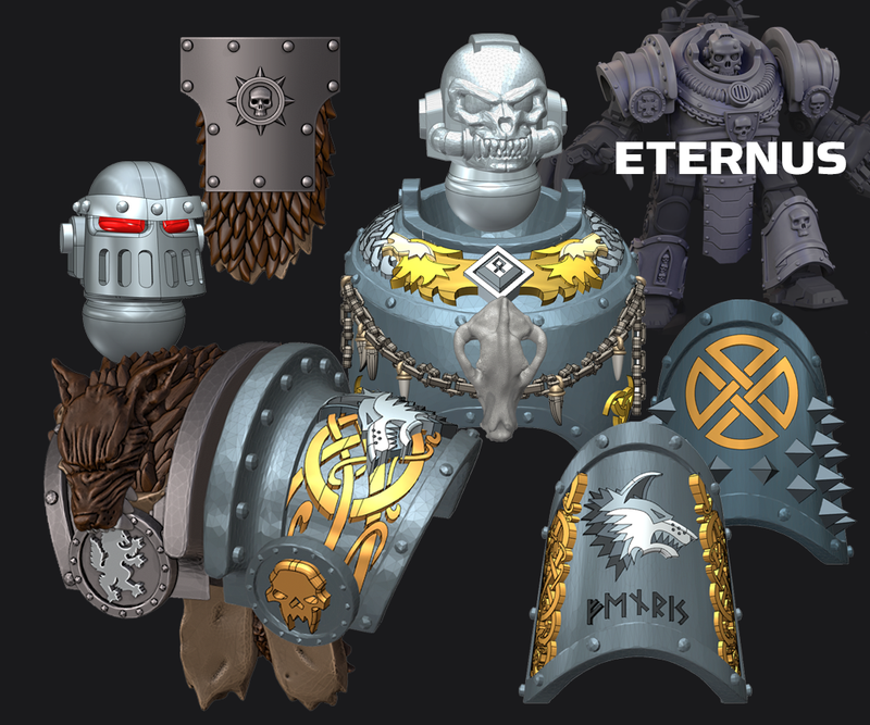 Shaggy Wolf - Eternus Armor Conv. Kit: 1