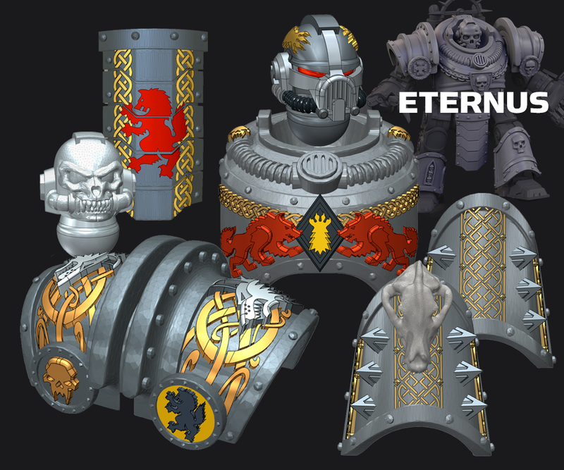 Shaggy Wolf - Eternus Armor Conv. Kit: 2