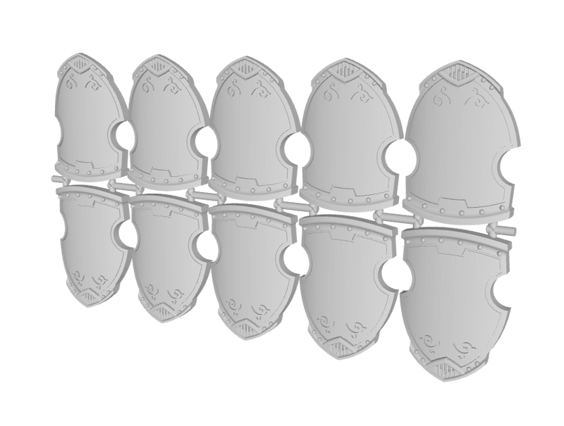 Blank - Liberato Combat Shields (L&R)