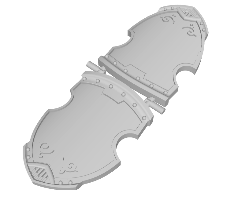 Blank - Liberato Combat Shields (L&R)