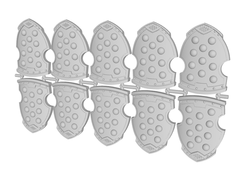 Studded - Liberato Combat Shields (L&R)