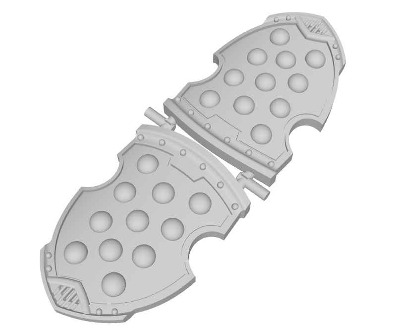 Studded - Liberato Combat Shields (L&R)