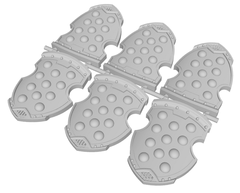 Studded - Liberato Combat Shields (L&R)