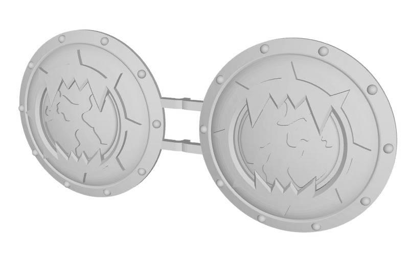 World Wreckers - Round Power Shields (L&R)