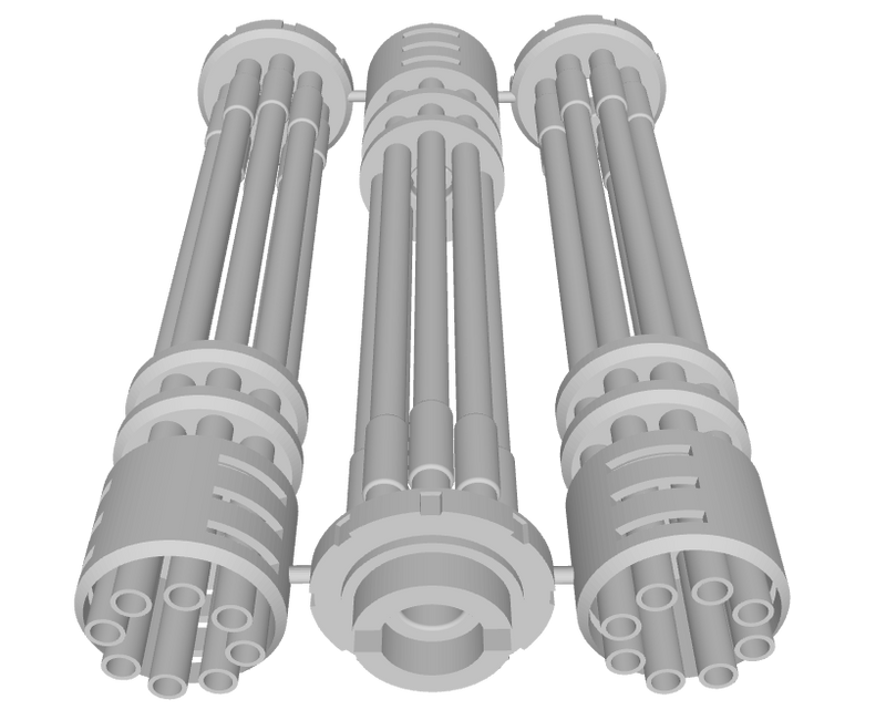 Tsunami Mech : V2-Long Barrel Gatling Cannon