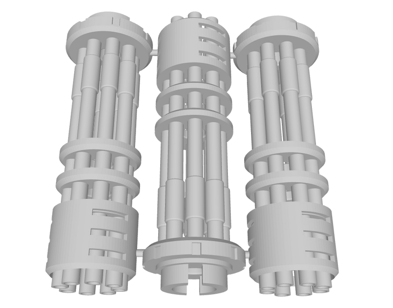 Tsunami Mech : V2-Short Barrel Gatling Cannon