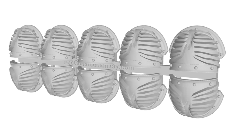 10x Rib Cage - 10th Ed. Chaos Terminator Pads