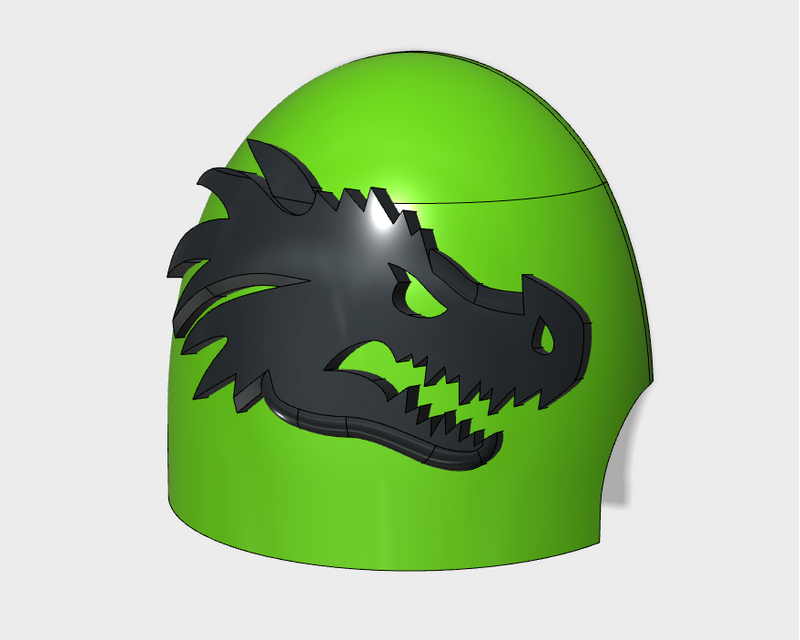 10x Dragon Head - G:10 Right Shoulder Pads