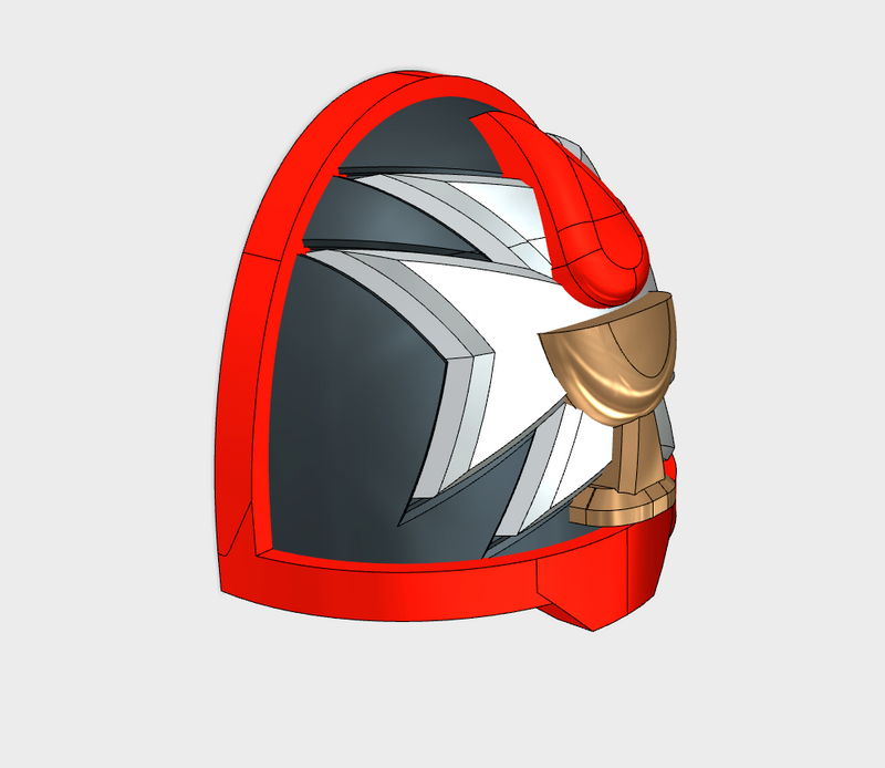 10x Blood Templars - G:11a Shoulder Pads