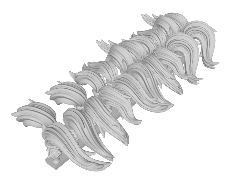 RW Topknot  Add-ons : Wrapped Spikes
