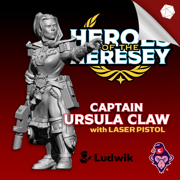 Heroes of the Heresy Series: Capt. Ursula Claw w/Laser Pistol (OG)