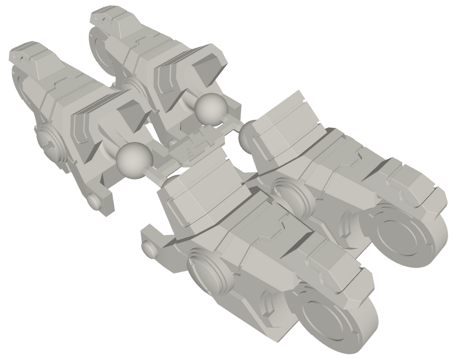 2x Command Mech : HP-1 Leg Extensions