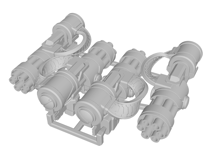 4x Standard Mech : Gunslinger - Gatling Pistols