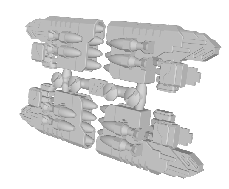 4x Standard Mech : Gunslinger - Rocket Launchers