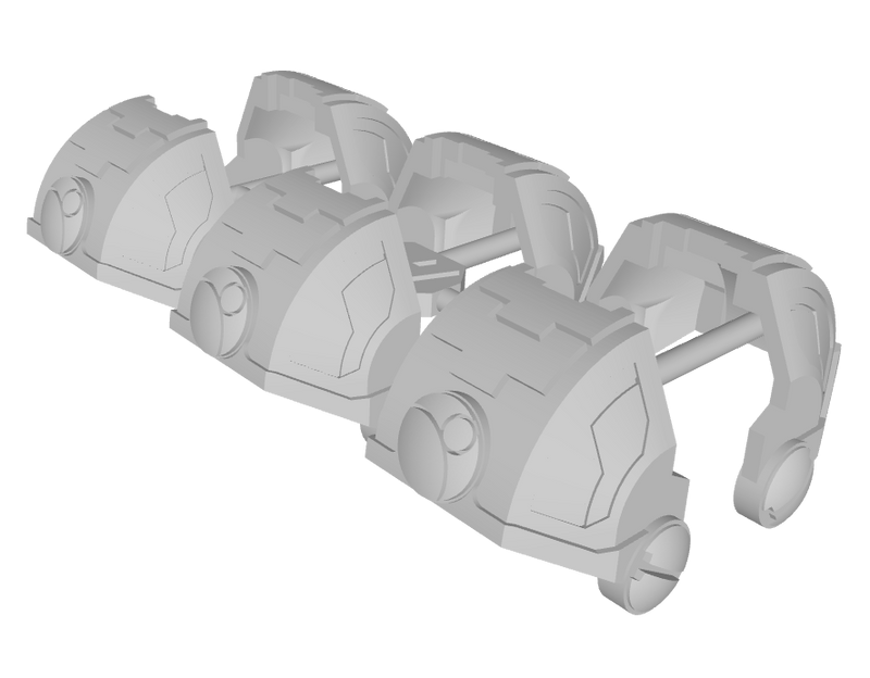 6x Sept'Bork - Standard Mech Pauldrons