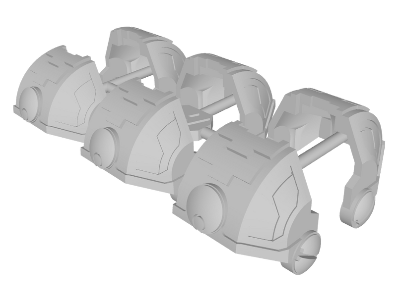 6x Sept'Ndra - Standard Mech Pauldrons