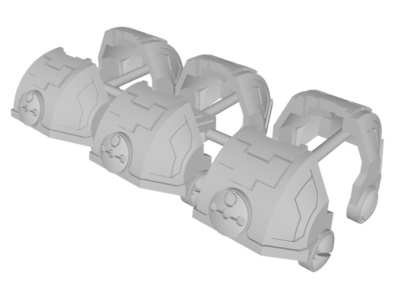 6x Sept'Kels - Standard Mech Pauldrons