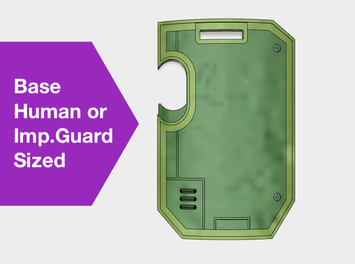 10x Blank : Human-sized Boarding Shields w/Hand