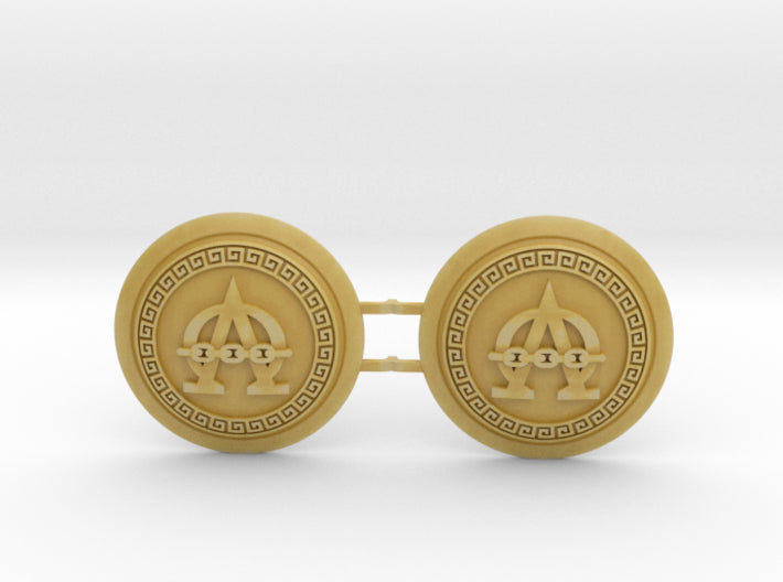 Alpha Omega - Round Power Shields (L&R)