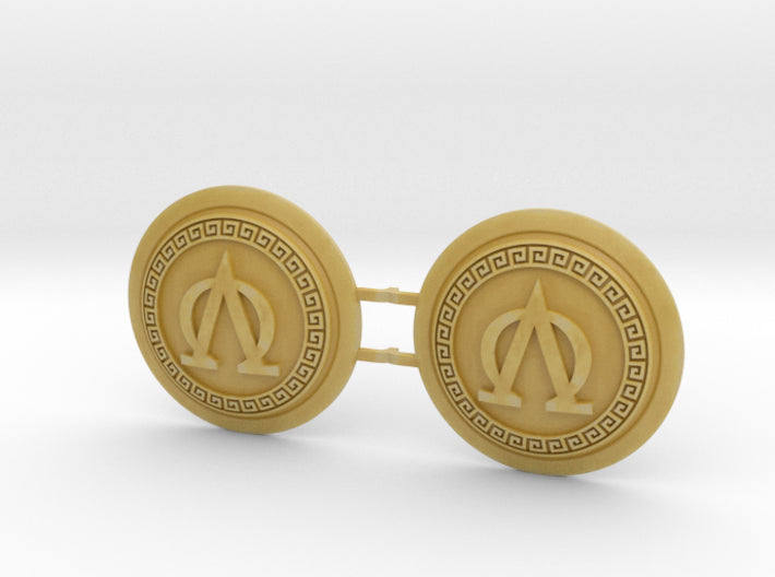 Lambda Omega - Round Power Shields (L&R)