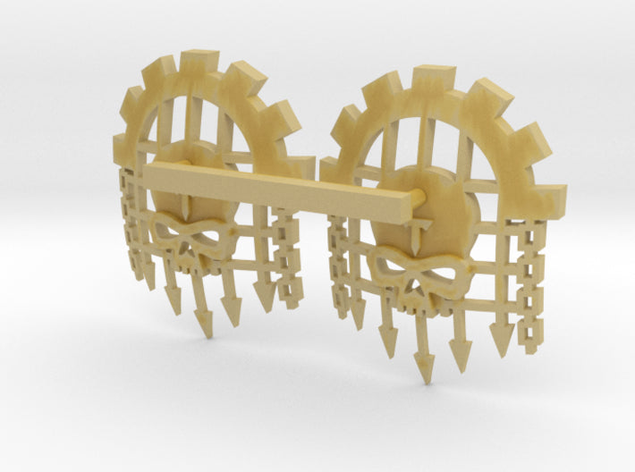 Legio Caged Skull: Squire Shoulder Insignias