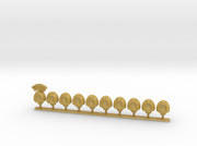 10x Angry King Helms - Base Squad 3d printed