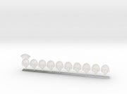 10x Angry King Helms - Base Squad 3d printed