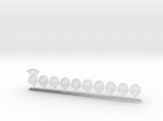 10x Angry King Helms - Squad2 3d printed