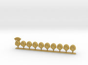 10x Angry King Helms - Techs 3d printed