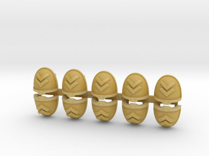 10x Angry Kings - G:11a Shoulder Pads 3d printed