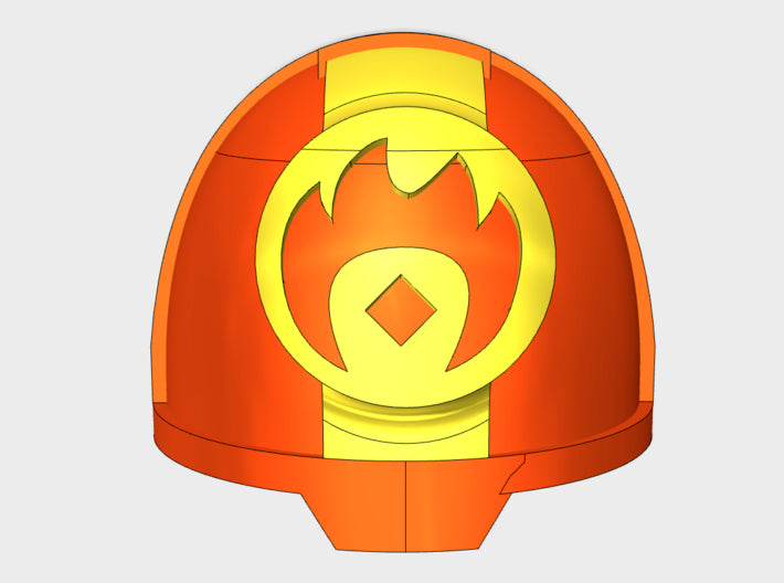 10x Anger Aflame - G:13a Shoulder Pads 3d printed